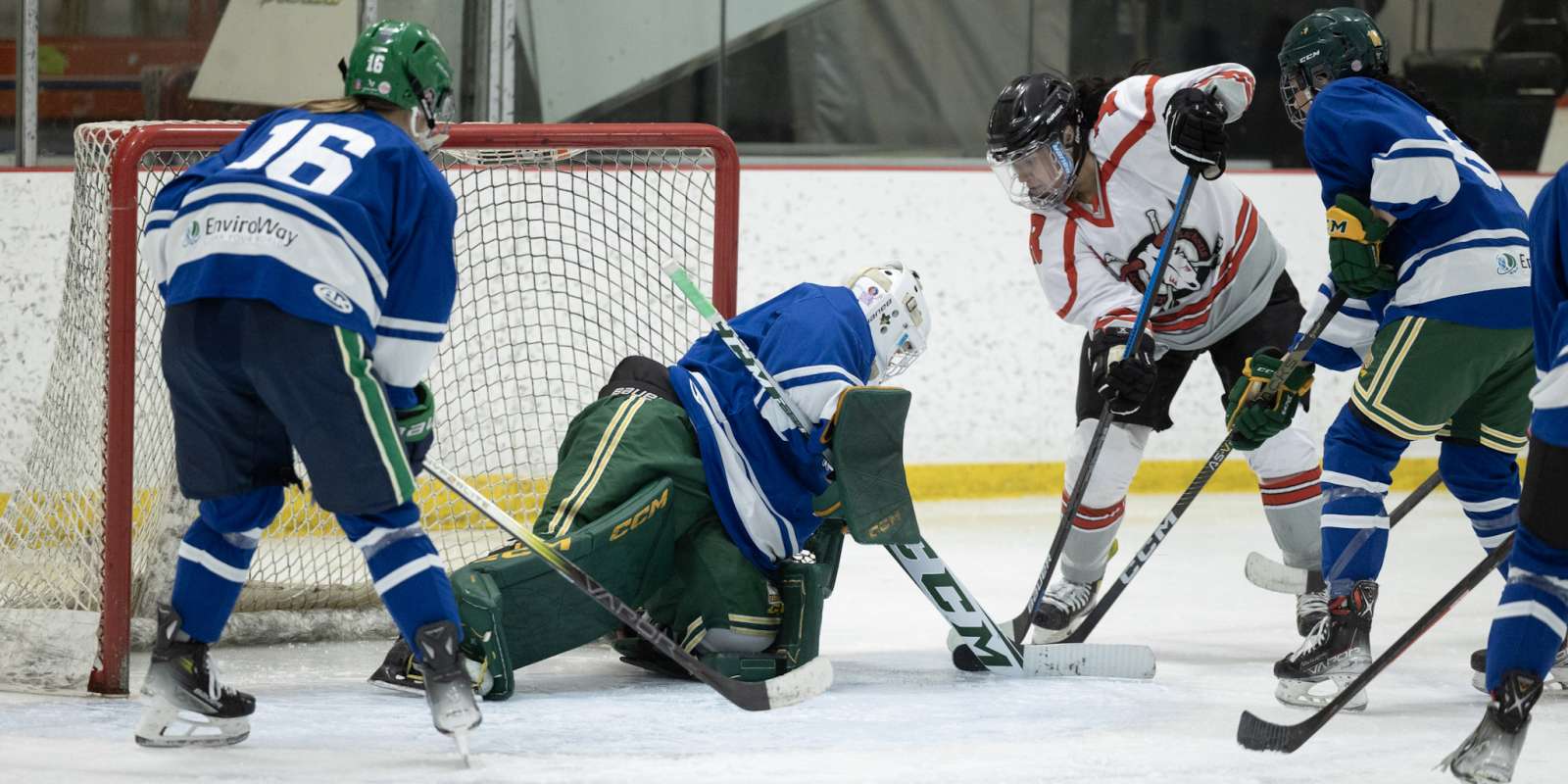 hockey players at Louis Riel Cup